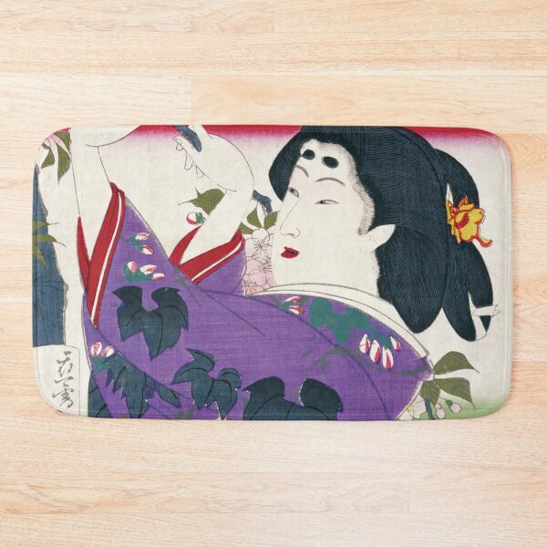 Item preview, Ukiyo-e Print: "Bijin Shichiyouka Series / Fifth Rank, Aiko Yanagihara" by Yoshitoshi Tsukioka designed and sold by store-wasabi.