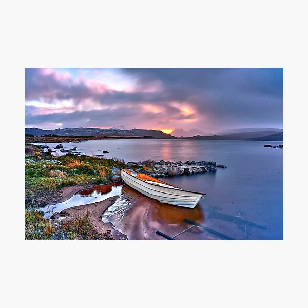 Item preview, Tranquil dawn at the loch designed and sold by Theonebespoke.