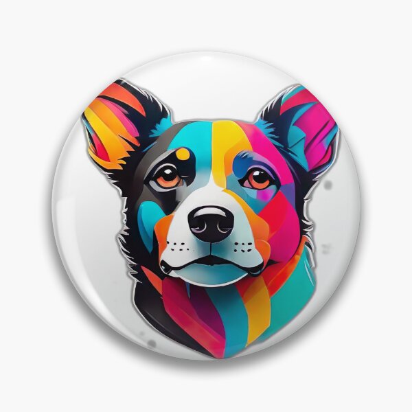 Item preview, colorful dog face designed and sold by shirtz4me.