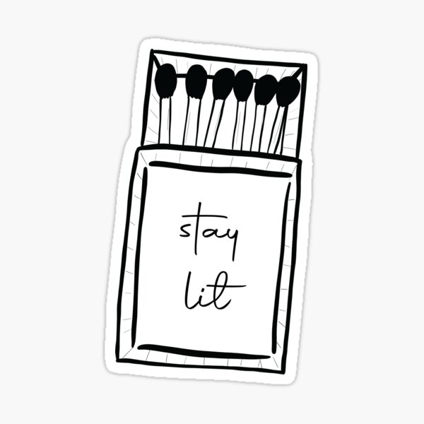 Artikel-Vorschau von Streichholzschachtel „Stay Lit“, designt und verkauft von AtriumHouse.
