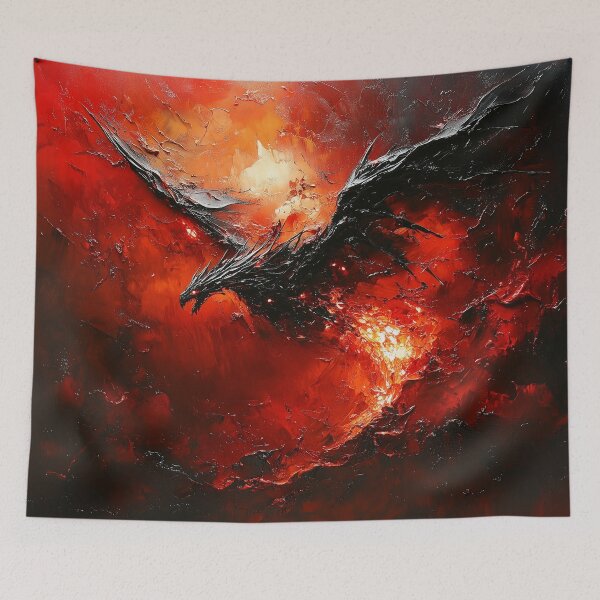Item preview, Phoenix Rebirth – Fiery Mythical Bird Art designed and sold by MysticArtisan.