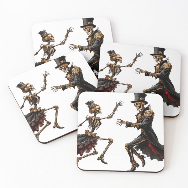Item preview, Steampunk danse macabre : halloween skeletons designed and sold by Anne-Abadie.