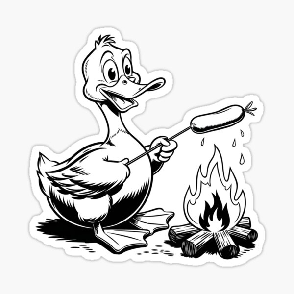 Duck's BBQ Adventure Sticker