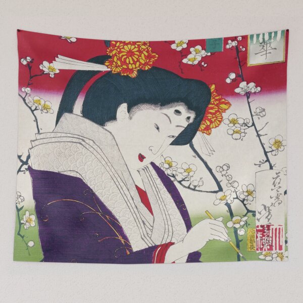 Item preview, Ukiyo-e: "Bijin Shichiyōka Series / Fifth Rank, Nishinotoin Nariko" by Yoshitoshi Tsukioka designed and sold by store-wasabi.