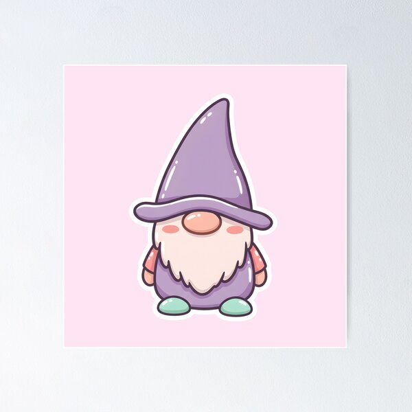 Item preview, Kawaii Gnome | Cute Whimsical Fantasy designed and sold by SeGoArtDesign.