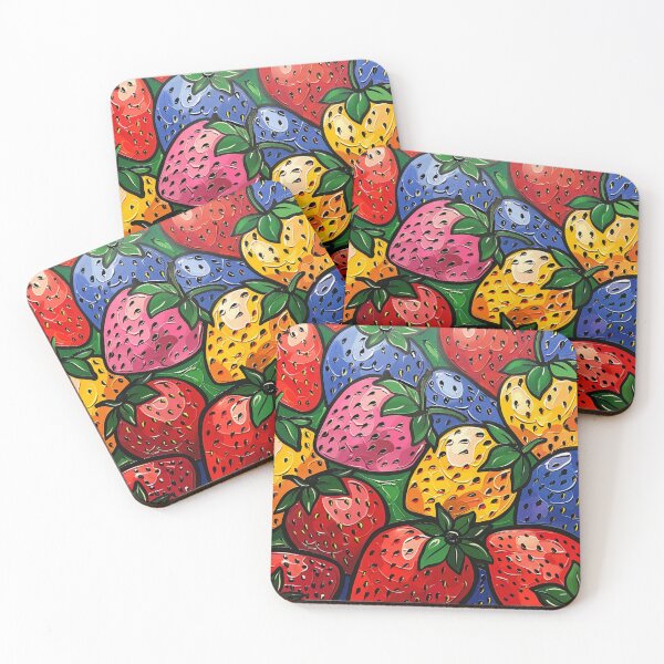 Item preview, Abstract Strawberries  designed and sold by Myra365Art.