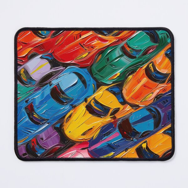 Item preview, Acrylic Abstract Race Cars designed and sold by Myra365Art.