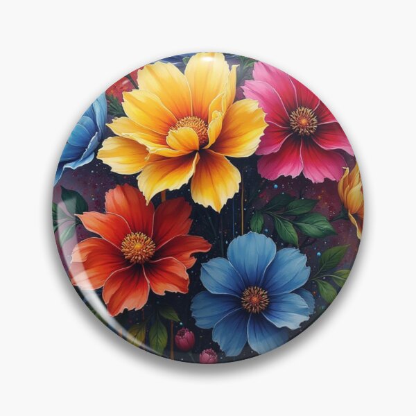 Item preview, Vibrant Graffiti of Flowers Bouquet designed and sold by Ink And Inspire.