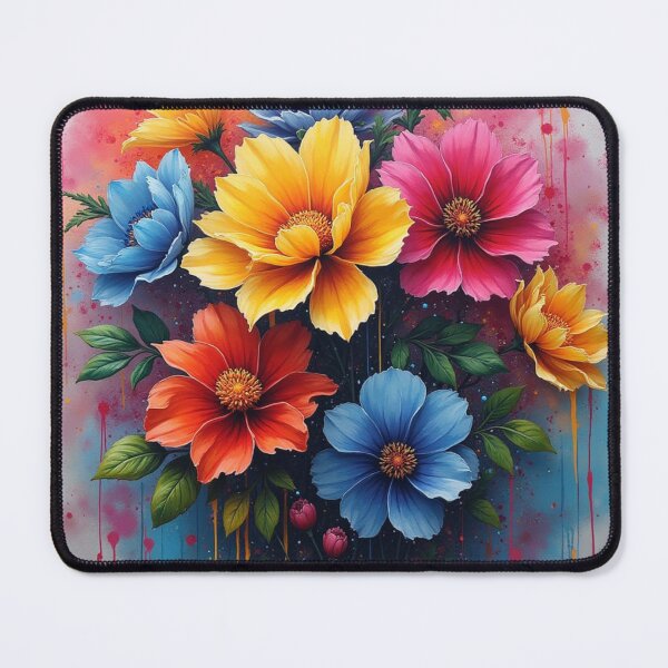 Item preview, Vibrant Graffiti of Flowers Bouquet designed and sold by Ink And Inspire.