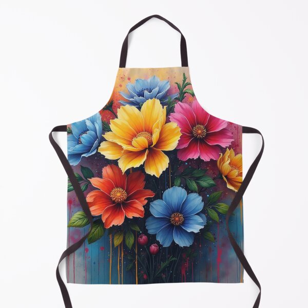Item preview, Vibrant Graffiti of Flowers Bouquet designed and sold by Ink And Inspire.