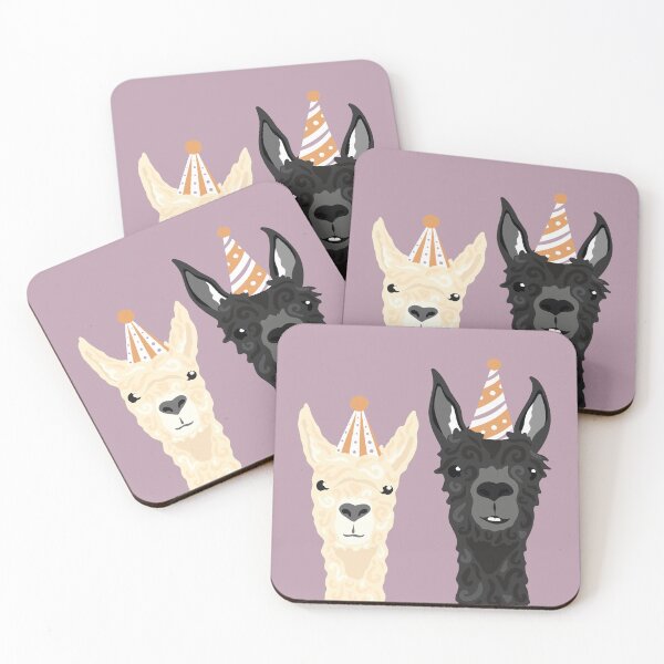 Item preview, Alpacas in Party Hats designed and sold by Tilly Scribbles.