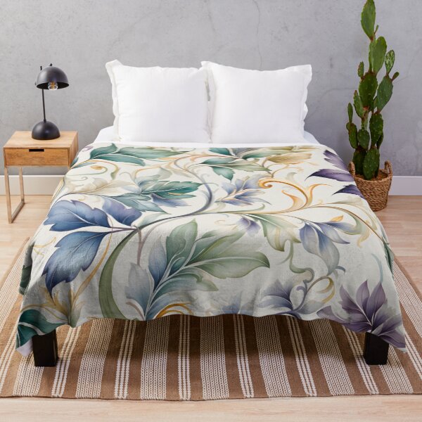 Item preview, Pastel Leaves Abstract on Light designed and sold by Eclectic Monkey.