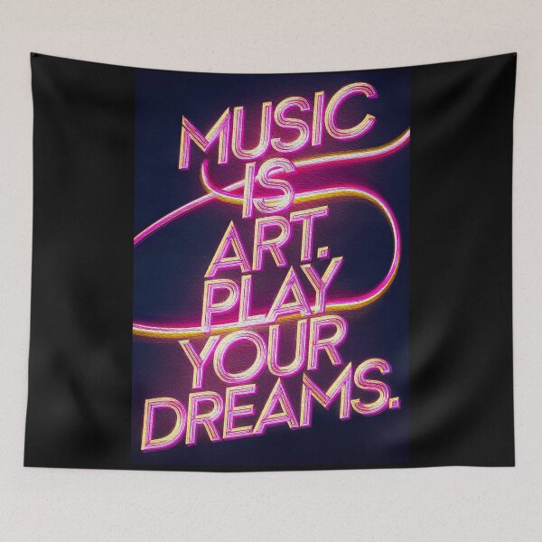 Item preview, Music Is Art – Play Your Dreams digital oil painting art for home decoration designed and sold by paulo silveira.