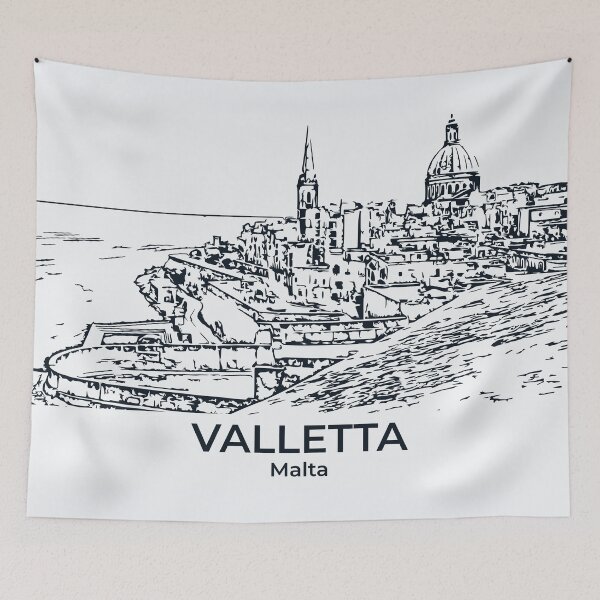 Item preview, Valletta - Malta designed and sold by Lakeric Cityscapes.
