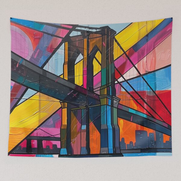 Item preview, Acrylic Brooklyn Bridge, New York designed and sold by Myra365Art.