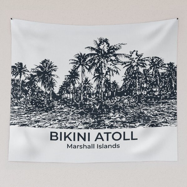 Aperçu de l'œuvre Atoll de Bikini - Îles Marshall créée et vendue par Lakeric Cityscapes.