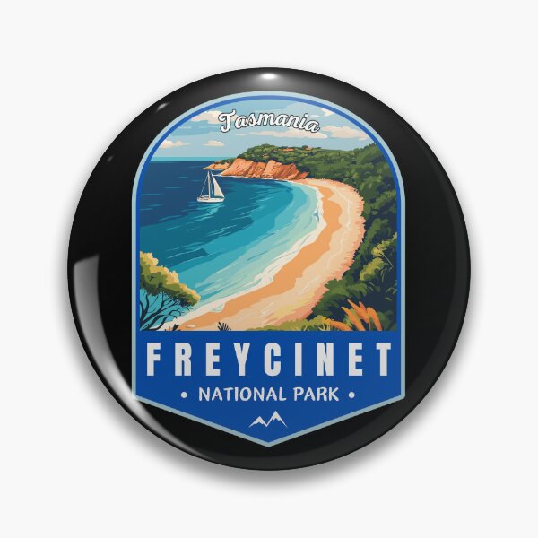 Item preview, Freycinet National Park in Tasmania Australia Vintage Art Travel Landscape designed and sold by MaateoDesign.