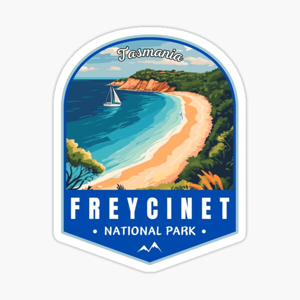 Item preview, Freycinet National Park in Tasmania Australia Vintage Art Travel Landscape designed and sold by MaateoDesign.