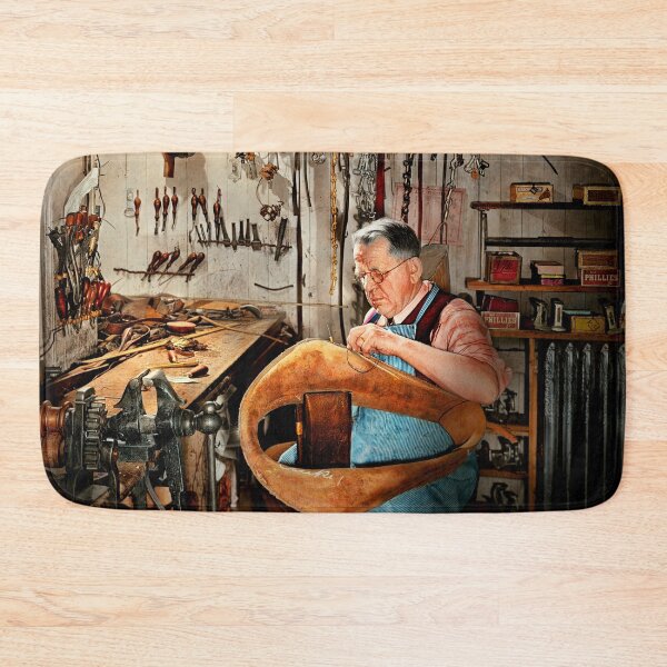 Item preview, Saddle Maker - Harness repair man and shoemaker 1942 designed and sold by Mike Savad Photography.