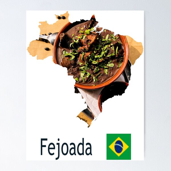 Item preview, Brazil Map and Fejoada Fusion designed and sold by design2xstudio.