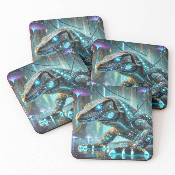 Item preview, Varan Cyberpunk – Guardian of Futuristic Worlds designed and sold by VividWilds.