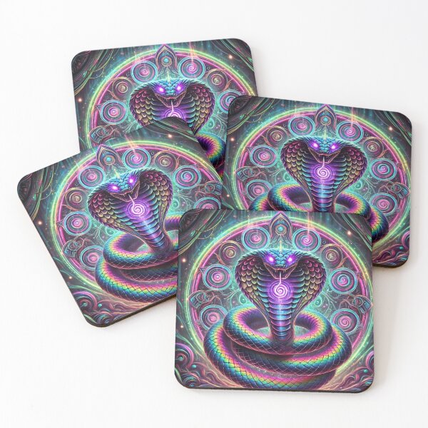 Item preview, Psychedelic Cobra – Symbol of Power and Awakening designed and sold by VividWilds.
