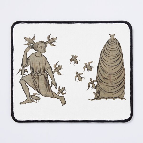 Item preview, Medieval illustration of a bee keeper designed and sold by IllmadeErrant.