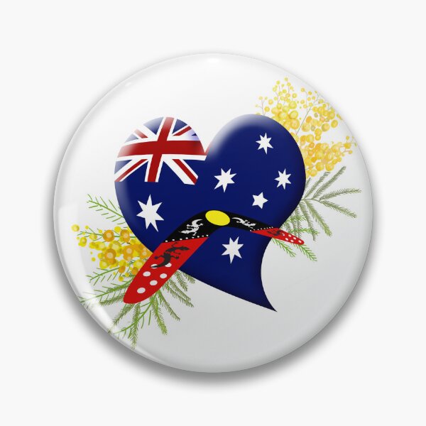 Item preview, Australia Heart & Boomerang designed and sold by rainsdesigns.