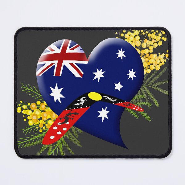 Item preview, Australia Heart & Boomerang designed and sold by rainsdesigns.