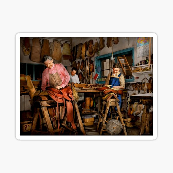 Item preview, Saddle Maker - The art of saddlery 1940 designed and sold by Mike Savad Photography.