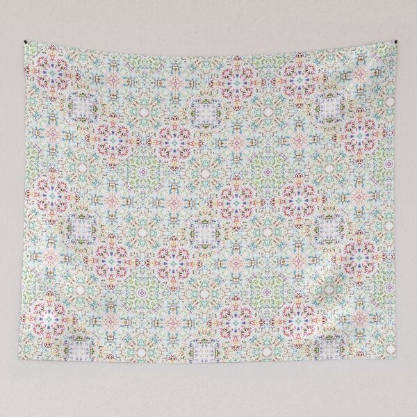 Item preview, Ornate geometric pattern and artfully abstract multicolored background designed and sold by Pixeeless.