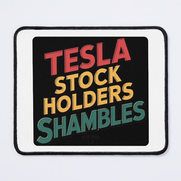 Item preview, Tesla pumber sticker Tesla stock holders shambles anti elon round designed and sold by SanadDiab.