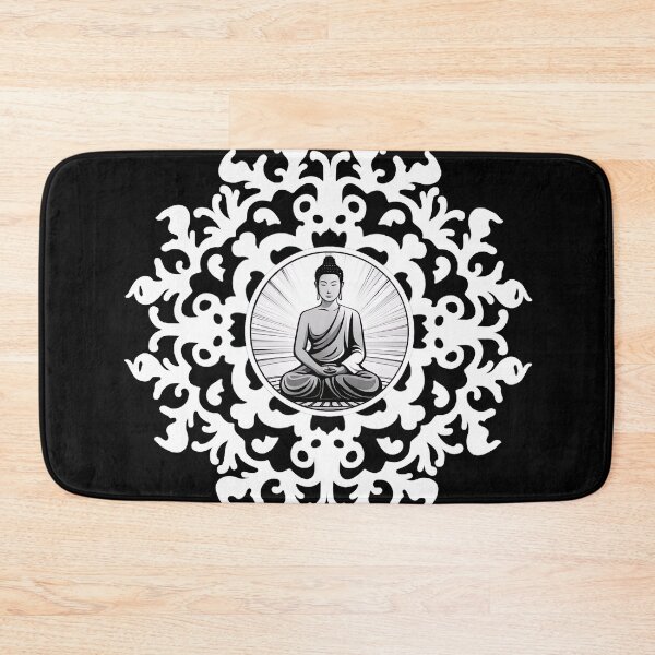 Item preview, White mandala buddha designed and sold by Buda--Vibes.