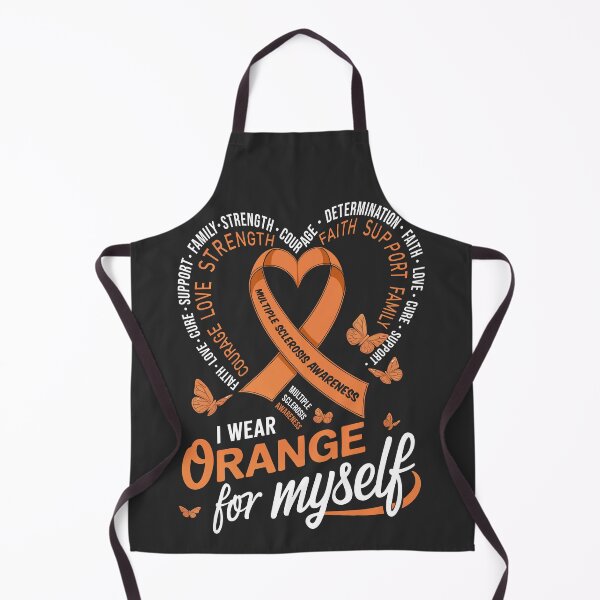 Item preview, I Wear Orange Myself MS Warrior Multiple Sclerosis Awareness Chronic Illness designed and sold by WhimsyVox.