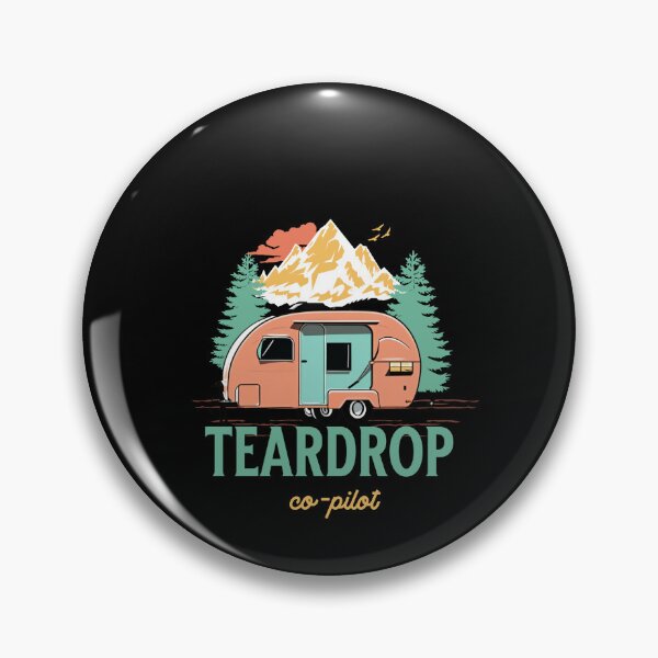 Item preview, Teardrop Trailer Co-Pilot Camping Forest Men Women designed and sold by Jeangel97.