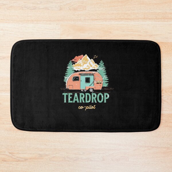 Item preview, Teardrop Trailer Co-Pilot Camping Forest Men Women Retro Vintage designed and sold by Jeangel97.