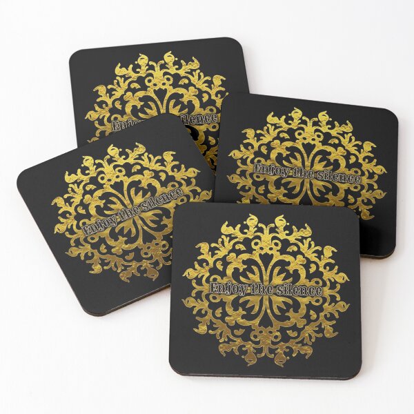 Item preview, Enjoy the silence gold mandala designed and sold by Buda--Vibes.