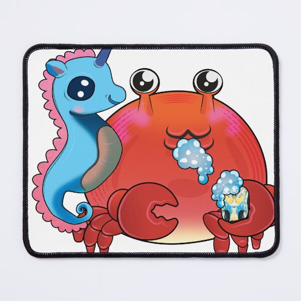 Item preview, Skeptical seahorse and the bubbler crab designed and sold by Bouncing Around Soaps.