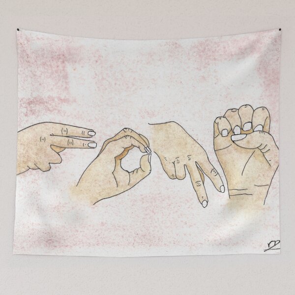 Item preview, Hope in ASL designed and sold by storiedthreads.
