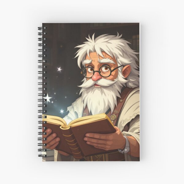 Item preview, Bibliomancer Wizard Reading Spell Book designed and sold by awalkoutsidetheuniverse.