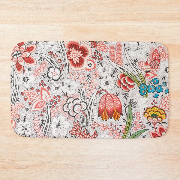 Item preview, Floral print fabric design by Oberkampf & Cie designed and sold by celiacreatec.