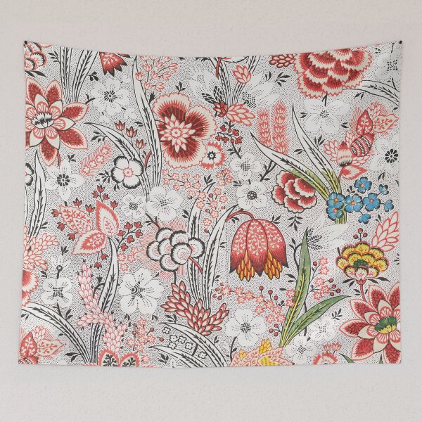 Item preview, Floral print fabric design by Oberkampf & Cie designed and sold by celiacreatec.