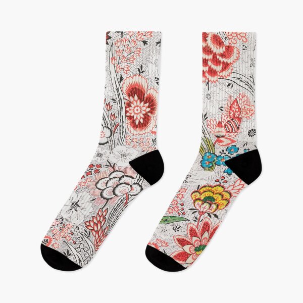 Item preview, Floral print fabric design by Oberkampf & Cie designed and sold by celiacreatec.
