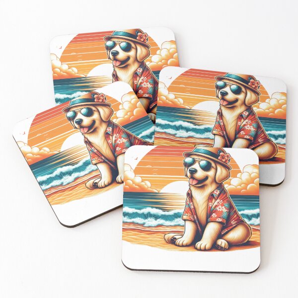 Item preview, Golden Retriever Funny Summer Dog designed and sold by aruntrendz.