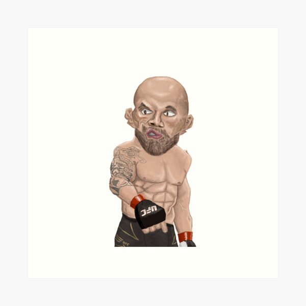 Item preview, UFC fighter Alexander Volkanovski designed and sold by Ko-caricature.