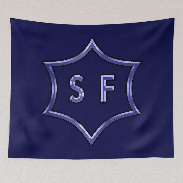 Item preview, Blue Selle Francais Warmblood Horse Brand designed and sold by DappledMoon.