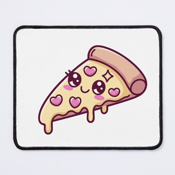 Item preview, Kawaii Pizza Slice with Heart Toppings designed and sold by Denny-Danny.