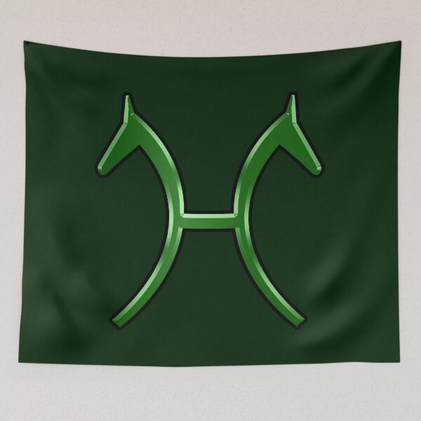 Item preview, Green Hanoverian Warmblood Horse Brand designed and sold by DappledMoon.