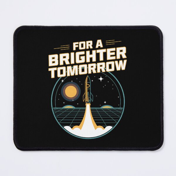 Item preview, For a Brighter Tomorrow Retro Sci-Fi Design designed and sold by TeeGrit.