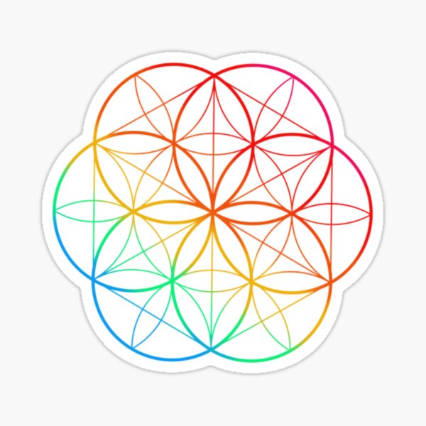 Item preview, Rainbow Flower of Life designed and sold by Ariana Black.